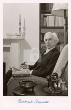 Bertrand Russell Signed Autograph RPPC Photo Postcard COPY picture