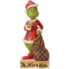 Jim Shore Dr. Seuss Grinch Two-Sided Naughty or Nice Figurine 6008891 picture