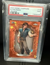 FLYNN RIDER 2024 TOPPS CHROME DISNEY SAPPHIRE #140 ORANGE REFRACTOR /25 picture
