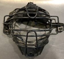 Vintage Unknown Brand Baseball Catcher’s Mask Black Cage Wall Art Mancave Decor picture