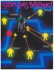 Berzerk Stern Video Arcade Flyer / Brochure / Ad / picture