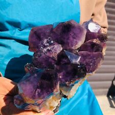 6.97LB Natural Amethyst Geode Cluster Crystal Quartz From Uruguay Cathedral picture
