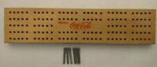1940's Drink Coca Cola, Wood Cribbage Board & 6 Metal Pegs picture