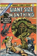 Giant-Size Man-Thing Comic Book #3 Marvel 1975 Grade VG 4.0 picture