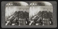 Parliament in session Oct 7 1919 Prague Bohemia Czechoslovakia Old Photo picture