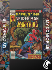 💥Marvel Team-Up 68 First appearance of D'Spayre Spider Man Man Thing picture