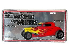 2003 43rd Annual World Of Wheels Booster License Plate Kansas City picture