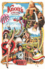 Knott's Berry Farm 70s Retro Advertisement Poster Print 11x17 Log Ride Corkscrew picture