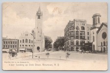 Looking up State Street, Watertown NY New York Postcard 1910, The Rotograph Co. picture
