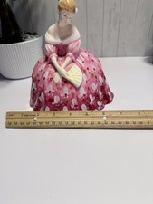 Vintage Royal Doulton Victoria HN 2471 Bone China Figurine Pink Floral picture