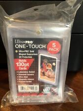 Ultra Pro One-Touch Thick Card 130pt Point Magnetic Card Holder - 5 PACK picture