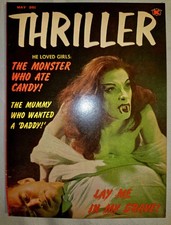 Thriller Magazine 2 May 1962 Myron Fass RARE HORROR EC BEAUTIFUL HIGH GRADE COPY picture
