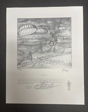 *Signed* Easy Co., 506 PIR, 101st Airborne Limited Ed.  B.P. Christenson Prints picture