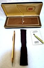 Vintage CROSS 1/20 14K Gold Filled Mechanical Pencil Working Case & Booklet picture