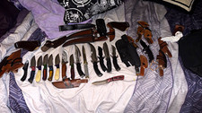 Mixed Lot Pocketknives & Tactical/Hunting Knives Stainless Steel w/ Sheaths picture