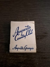 Vintage Augusta Country Club Augusta GA Golf Matchbook Circa 1950s picture