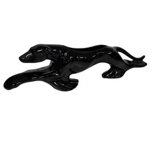 RARE Art Deco MCM Racing Black Greyhound Dog 16” Planter - like the panther picture