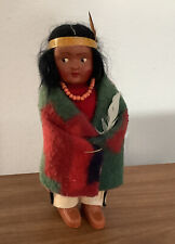 Vintage Native American Indian Doll Skookum Bully Good 6.5” picture