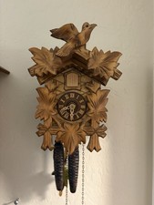 Beautiful Cuckoo Clock Black Forest Germany Regula 10”tall Works Great - LQQK picture