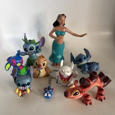 Lilo and Stitch Collectible PVC Stitch Mini Figures Lot Set of 9 picture