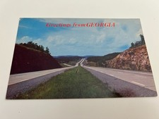 Greetings from Georgia Interstate Highway Scene North Georgia Postcard picture