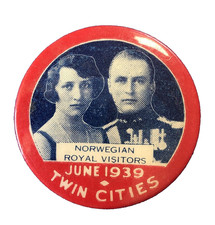 NORWAY CROWN PRINCE OLAV & PRINCESS MARTHA VISITS TWIN CITIES JUNE 1939 picture