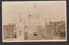1935 RPPC Ice Palace SNOW SHOE CONVENTION Lewiston Maine Real Photo Postcard picture
