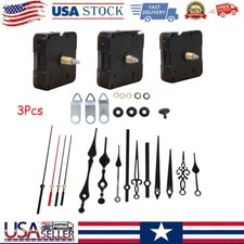 Replacement Silent Quartz Clock Movement Mechanism Battery Powered Hand Tool Kit picture