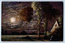 c1910 England Tuck Son's Art 6935 Vintage Postcard Forest Symphonies Moonlight picture