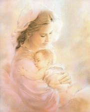 Catholic print picture - MADONNA & CHILD 9 - 8