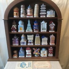 VTG Danbury Mint Spices Of The World Collection Complete Set of (24) Spice Jars picture