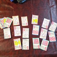 Coca-Cola NASCAR 1996 Multicolor Racing Number Decals Lot (3,18,88,99,10) picture