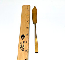 Vintage Dirilyte Dirigold Gold Tone Flat Handle Master Butter Knife picture