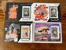 Disney Van Card’s Times Mail Postcards Lot Of 4 (Lady & Tramp, Encanto, Aladdin) picture