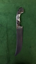 Uzbek Pichoq National Knife, Chust Region, Sharp Metal Blade, Leather Sheath picture
