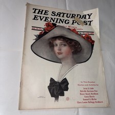 1913 The Saturday evening post Magazine Cover Drawn by PENRHYN STANLAWS Curtis picture