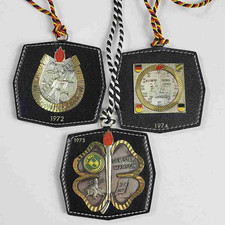 3x Vintage 1972-74 German Silvester Marsh TSV Langenzenn Medals picture