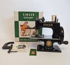 Vintage Singer Sewhandy Model 20 Sewing Machine With Orig. Box & Accessories picture