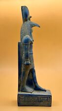 Egyptian Thoth Statue God of Moon Antiques Ancient Egypt Pharaonic Blue Stone picture