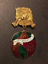 Atlantic City, NJ 1911 Elks Convention Badge Martinsburg W. VA Lodge 778 bronze picture