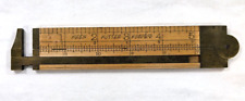 Vintage KEEN KUTTER K360 1/2 12 Inch Boxwood Folding Carpenters Ruler + Caliper picture