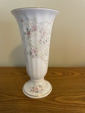 Mikasa Bone China Flower Vase Forever Love Wedding Gift Flowers Vintage Japan picture