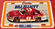 Bill Elliott Nascar 9 Booster License Plate Coors Melling Oil Pumps Racing picture