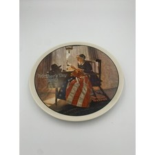 1980 Mothers Day Knowles A Mothers Pride Norman Rockwell Decorative Plate 8.5 in picture