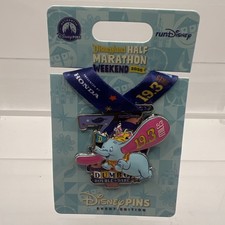 Disney runDisney 2026 Disneyland/DCA Dumbo Double Dare 19.3 Miles Event Pin picture