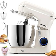 Honinst 1531 Electric Stand Mixer 6.5 QT 10+P Speeds Lightweight Beige picture