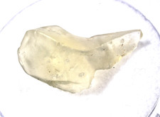 5.91 carats•LIBYAN DESERT GLASS•As Found has chips•from Meteorite Impact•COA picture