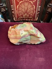 Massive 13 Pound Uranium Slag Glass Cullet Stunning Pink Swirl Vaseline Glow picture