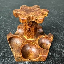 Vintage Mid-Century Heavy Italian Alabaster 6-Pipe Carousel Stand – Hand Crafted picture