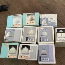 Lladró Porcelain Christmas Angel Bell Ornaments, Boxed in Original Boxes 10 bell picture